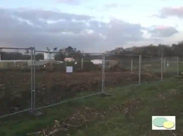 Receiving area fenced and treated using the FAST System at the Polegate development site
